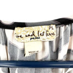 Live and let live Live and Let‎ Live size large petite black white tan short sleeve shirt top Photo 3