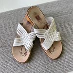 Vintage Faded Glory White Leather Huarache Wood Wedge Sandals Size 8 Photo 10