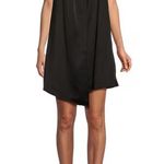 Badgley Mischka Belle by Julier Satin Halter Neck Sleeveless A-Line Dress Photo 1