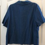 Allison Daley FINAL MARKDOWN  embroidered denim blouse large Photo 5