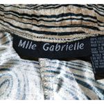 Mlle Gabrielle Women's Animal Print Crop Pants Size 24 Hip Zipper Elastic Waist Photo 7