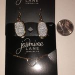 Jasmine  Lane Gold Tone and Silver Earrings and Necklace Set Photo 2