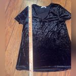Spring & Mercer Velvet Leggings Tee black tunic top shirt small woman’s Photo 2