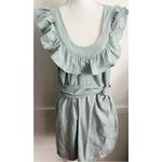 Free People  • Ruffled Light Blue Lara Dress Criss Cross Back Photo 1