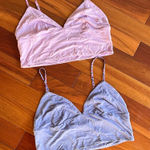 VICTORIA’S SECRET Set of Two Bralette Tops Purple Size L Photo 0