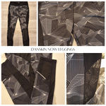 Danskin  Size M 8-10 Womens Black/White See Through Inserts Yoga Leggings Photo 1