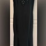Elegant Black ball gown Mermaid Sleeveless evening dress Size 2 Photo 1