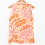 Neiman Marcus Vintage Silk Top Luxury Resort Tropical Loungewear Button Size S Photo 3