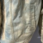 Marvin Richards VINTAGE  Jacket Medium‎ Denim Faux Fur Lined Coat Distressed Photo 7