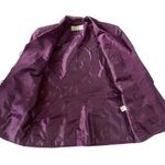 Travis Ayers Silk Blazer Set Gray Size 8 Photo 3