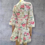 AQUA  Women's Floral Lace Deep V-Neck Dress size XS Photo 3