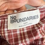 No Boundaries  Plaid Babydoll Top Lace Trim Y2K 2000s Grunge Boho Peasant Small Photo 2