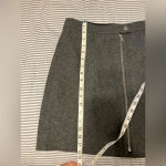 Madewell Wool Blend Zip Front Mini Skirt Grey Womens size 4 Photo 9