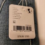 Free People  We The Free Mid Rise Double Dutch Slit Skinny Blue Jean Size Medium Photo 4