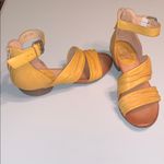 Miz Mooz Cassie Women's Leather Mustard Yellow Ankle Strap Sandals 38 Photo 15