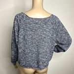 Free Press  Blue Marled Scoop Neck Sweater Photo 2