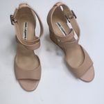 Karl Lagerfeld  Cross Strap Taupe Wedge Heel Sandals S-017 Sz 9.5 Photo 2
