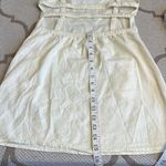 Isalis  Cotton square neck Cream Strappy back side pockets Mini Dress Photo 15