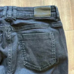 ANINE BING  Distressed Knee Skinny Jeans in Washed Black Sz 27 Photo 8