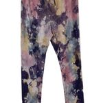 Maronie New Tie Dye Sweatpants Drawstring Waist Eggplant Multi Photo 0