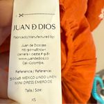 JUAN DE DIOS‎ Mexico Lindo Linen Mini Dress Embroidered SIZE XS Terracotta Orange Photo 6