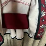 Nanette Lepore Nanette Lenore Wine Red Floral Trumpet Three Quarter Ruffle Sleeve Dress Size 10 Photo 10