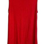 Pull & Bear  Red Tank Top Dress with White Stripe on Down the Sides Size Medium Photo 0