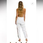 Aviator Nation BOLT STRIPE SWEATPANTS - WHITE Photo 1