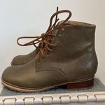 Anthropologie gee wawa boots Boho womens tie prairie boots taupe leather… Photo 0