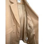 Abercrombie & Fitch Tan Beige Wool Double Breasted Overcoat Pea Coat Womens Sz M Photo 5