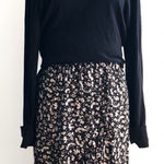 CHAPS  Size XL Black 100% Cotton Turtleneck Long Sleeve Top Lightweight Sweater Photo 0