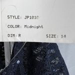 Jenny Packham Formal Dress Midnight Blue Lace Bodice Sequins Maxi‎ 14 New Photo 5