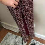 Connected Apparel Y2K Connected cowl neck burgundy formal dress Gown embroidered lace size 10 90s Photo 6