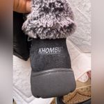   winter boots Khombu  snow  Womens 7M Lisa Black Leather Faux Fur Zip Photo 10
