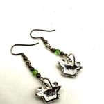 Long egg basket earrings Silver Photo 5