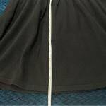 Leo Guy Elegant Black & White Floral Appliqué Short Sleeve Drop Waist Midi Dress Size XS Photo 7