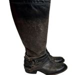 FREEBIRD by Steven  Womens 7 Irish Tall Leather Buckle Strap Riding Boots Brown Photo 1