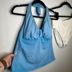 Sunsets Lands End Blue Polka Dot Halter Tankini Swimsuit Top & Bottom XL‎ 16 Photo 1