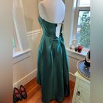 Alfred Sung  Hunter Green Strapless Ball Gown with High Low hem Size 0 Photo 11