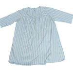 Aria  Cotton Blend Night Gown Blue White Striped Womens Xlarge Photo 0