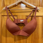 Aerie  Real Me Wireless Bra 38DD Rust Brown Everyday Lightly Lined Stars Photo 0