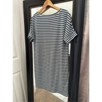 Sunday Striped T Shirt Dress Size‎ Size Medium Blue Photo 2
