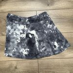 Stelle 13” High Rise Pleated Gray White Tie Dye Tennis Skirt Skort Size Small Photo 3
