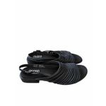 Munro  Sandal Size 10 Black Leather Open Toe Block Heel Photo 3