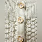 Anthropologie‎ Sparrow Cream Knit Cardigan Daisy Button Boho Cottagecore Small Photo 3