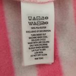 Telluride Pink and White Stripe Fleece Pullover Size Medium Comfy Pink Fleece Photo 6
