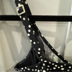 Jantzen  Black &‎ White Polka Dot Tankini Top with Built in Support Bra sz 34D/DD Photo 6