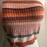 Aerie  Rust Multicolor Knit Striped Tube Top M Photo 3