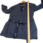 Per Una M&S Reversible Quilted Jacket Blue Floral Belted Versatile Size 12 Photo 7