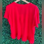 Bobi - Short Sleeve T-Shirt - Cotton - Slight Crop - Ruffle Hem - NWT - Cotton Photo 6